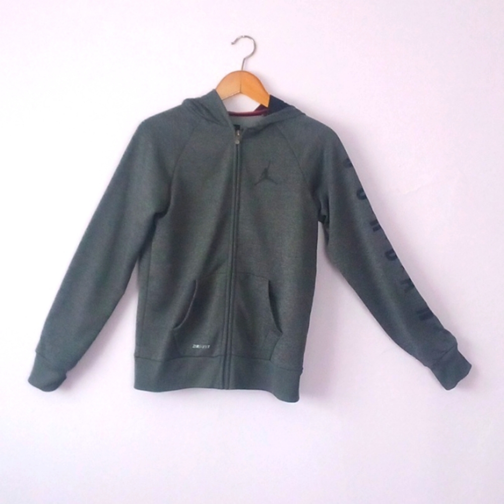 Air Jordan Youth Hoodie Size Large 12-13 Years Grey